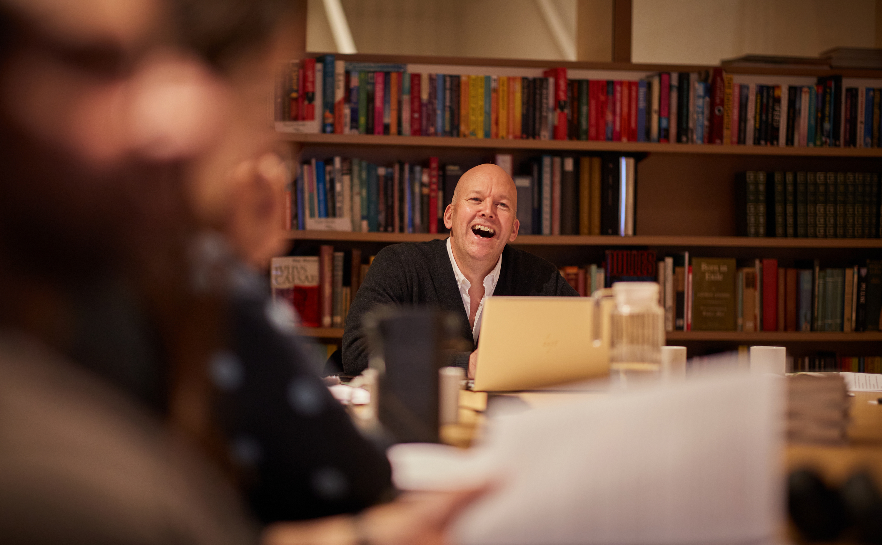 Richard T Kelly teaching a Faber Academy Writing a Novel class